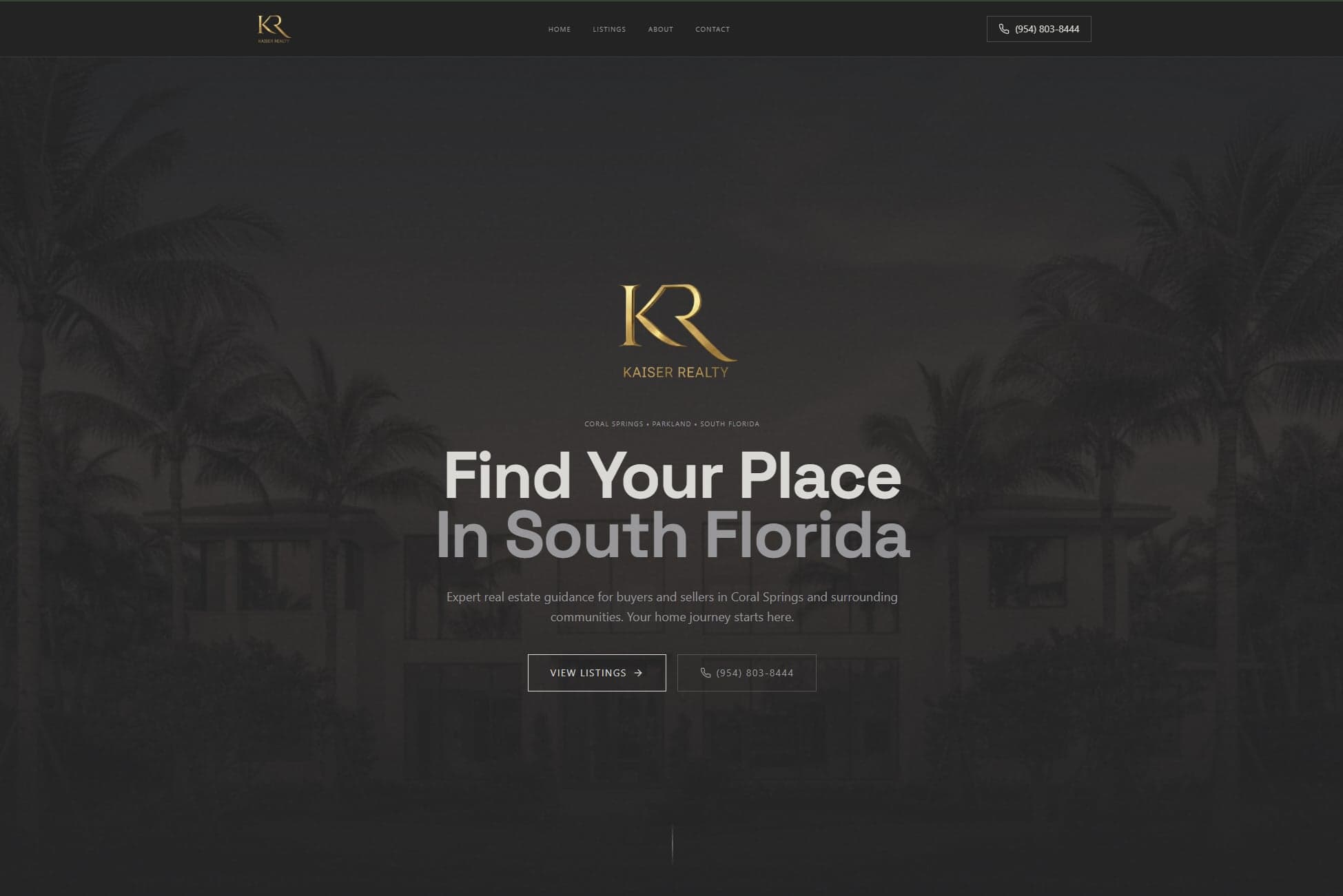 Kaiser Realty website design