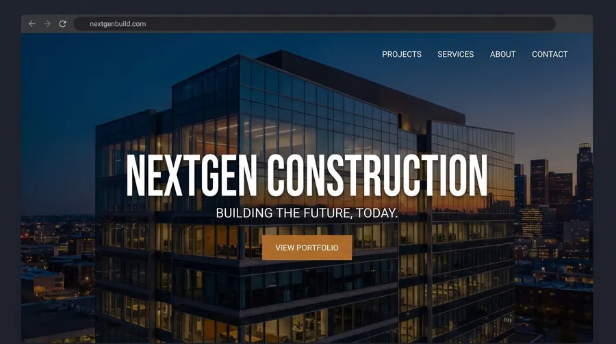 NextGen Construction website by NXTDIGITAL