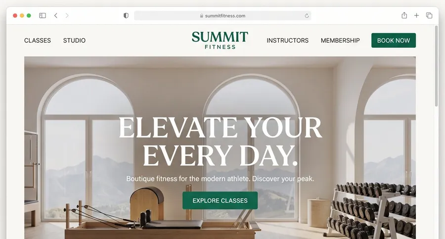 Summit Fitness website by NXTDIGITAL