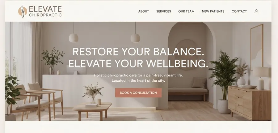 Elevate Chiropractic website by NXTDIGITAL